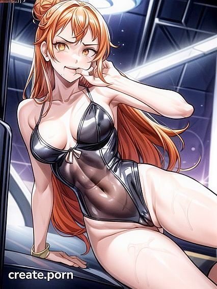 Glowing-Eyed Teen 18+ Seductress in Tight Clothes for Steamy Hentai Action