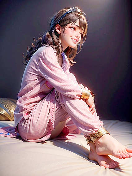 Feet Worship in Comfortable Pyjamas: Happy Moments in Hentai Paradise