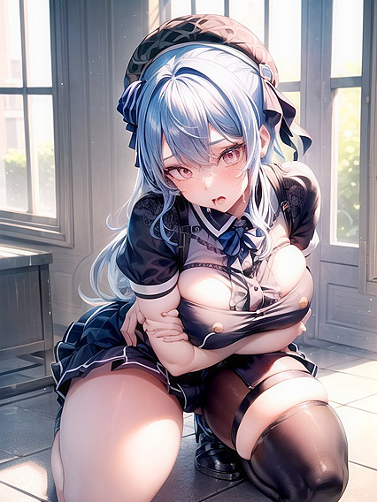 Noon's Beret Falls Off in Intense Close-Up Hentai Pleasure Scenes