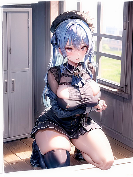 Thigh-High Socks Close-Up: Solo Hentai Sensations