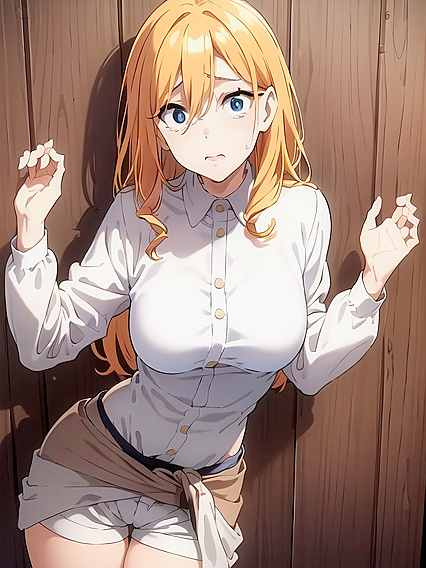 Fearful Blue-Eyed Beauty Gets Her Boobs Grabbed in Intense Hentai Action