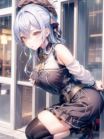 Buzzcut Babe Shows Off Her Perfect Ass in Seductive Hentai Action