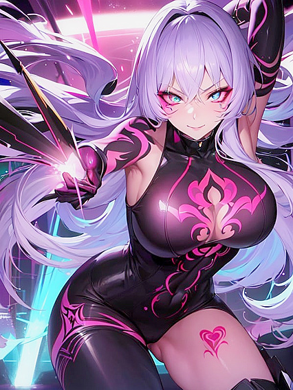 Seductive Anime Chick Poses in Minimal Clothing for Steamy Hentai Action