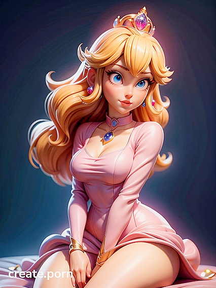 Princess Peach's Skinny 18-Year-Old Body in Steamy Hentai Action