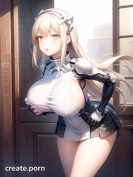 Huge Ass Lean-forward Pose with Hands on Hips in Steamy Hentai Action