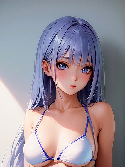Bikini Babe Shows Off Bare Shoulders for Steamy Hentai Pleasure