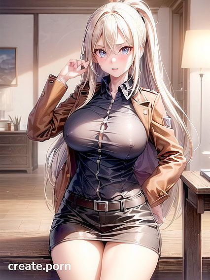 18-Year-Old Poses with Hands on Hips in Ultra-Detailed Hentai Fantasy