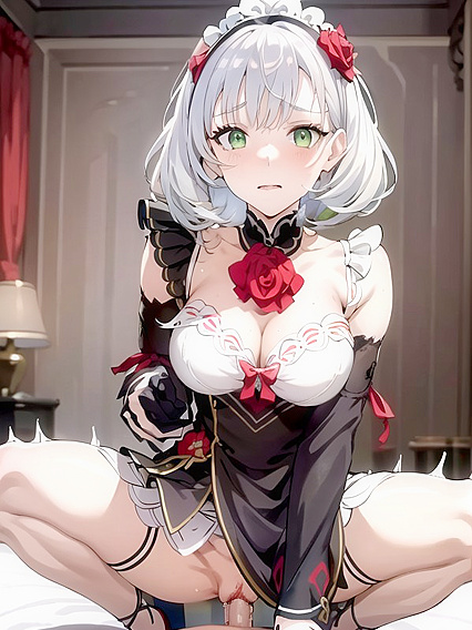 Noelle from Genshin Impact Blushes Through Embarrassing Hentai Pleasure