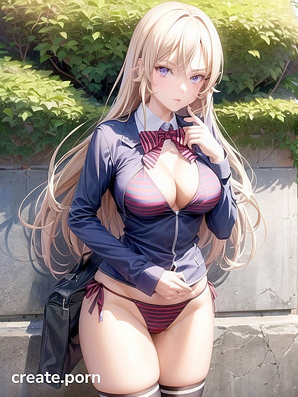 Fit Girl 18+ Goes Topless by the Lake in Hot Hentai Action