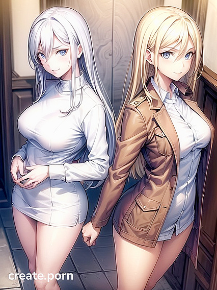 Pale-Skinned Beauty Leans Forward for Intense Long-Length Hentai Pleasure