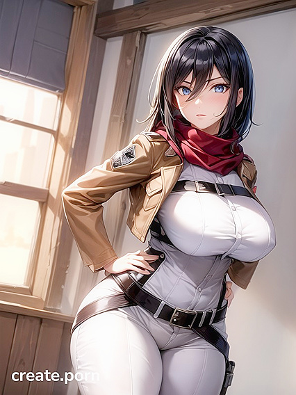 Ultra-Detailed Massive Breasts with Hands on Hips in Seductive Hentai Action