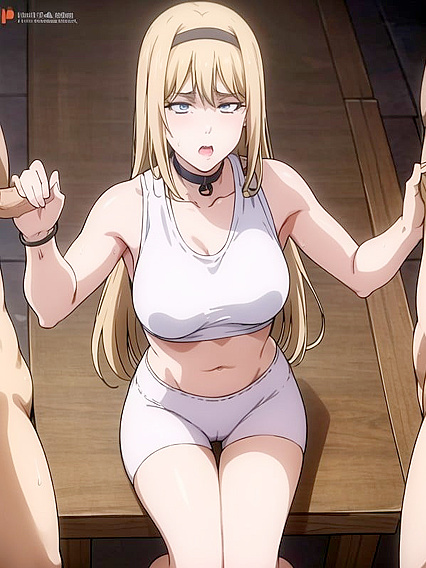 Ymir Fritz from Attack on Titan Choked into Blissful Ahegao Pleasure