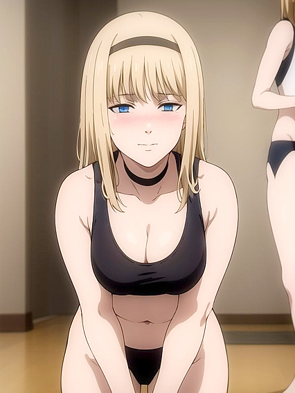 Ymir Fritz from Attack on Titan in Jack O' Lantern Pose for Intense Hentai Pleasure