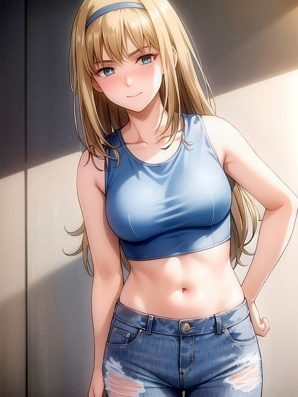 Mischievous 18-Year-Old Smiles and Blushes in Seductive Hentai Scenes