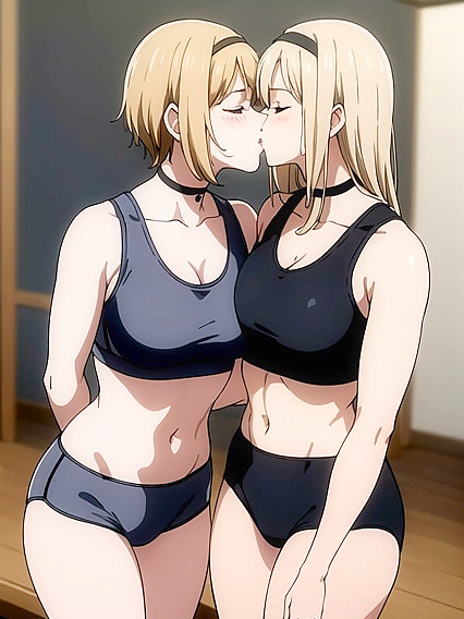 Gym hentai featuring detailed screencaps of sexy sport bra action