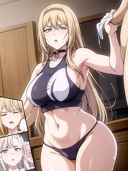 Choked and Bound in Sporty Shorts for Intense Hentai Pleasure