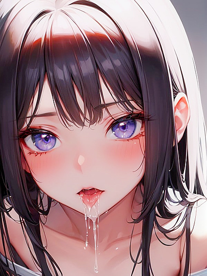 Saliva-Drenched Skinny Girl 18+ in Intense Hentai Close-Up Action