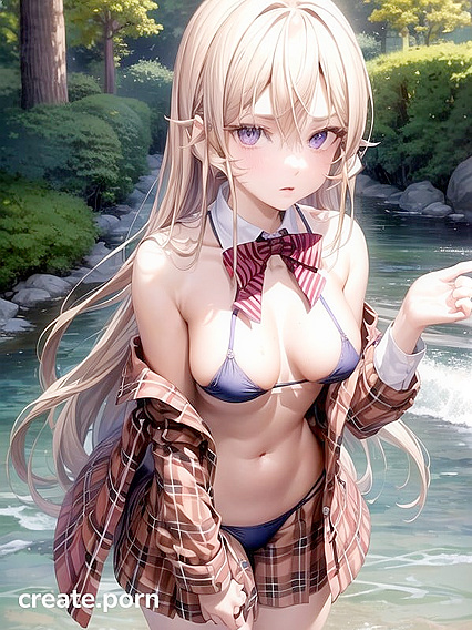 Teen 18+ in Bikini Seduces by the Lake in Steamy Hentai Action