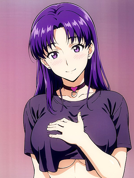 Mischievous Smile and Underboob Tease in Casual Hentai Pleasure