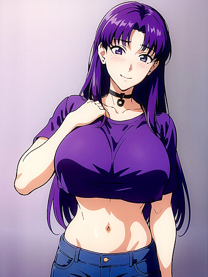 Choker and Underboob Delights in Casual Hentai Moments
