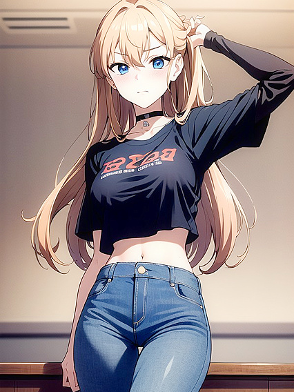 Asuka Smiles and Blushes in Mischievous 18+ Hentai AI Action