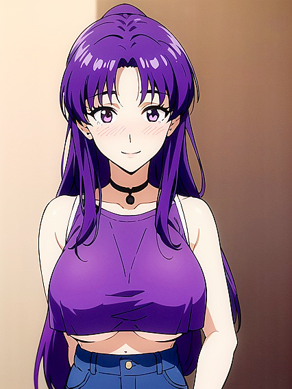 Mischievous Smile and Blush in Crop Top: Detailed Screencap Hentai Delight