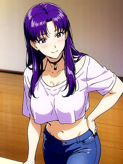 Misato from Evangelion Enjoying Intimate Moments in Detailed Hentai Scenes