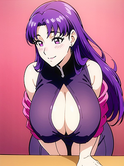 Bimbo with Pink Makeup and a Massive Ass in Fat Hentai AI Image