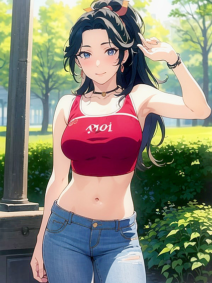 Mischievous Smile and Blush: A Casual Hentai Adventure