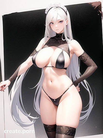 Busty Maid with Giant Tits and Curvy Ass in Steamy Hentai Action