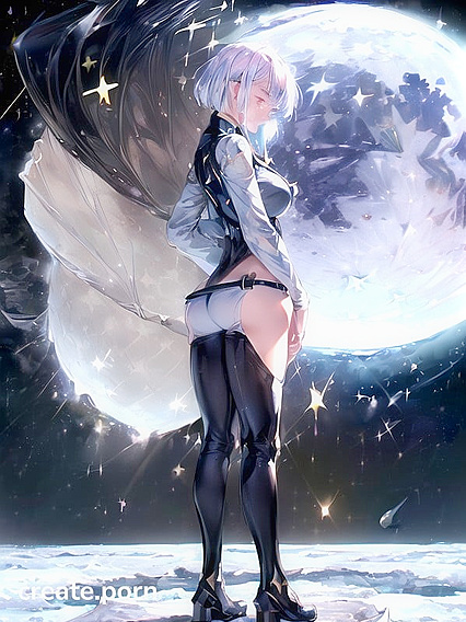 Sparkling Tears and Full Body Bliss with a stunning Space View of Earth Hentai