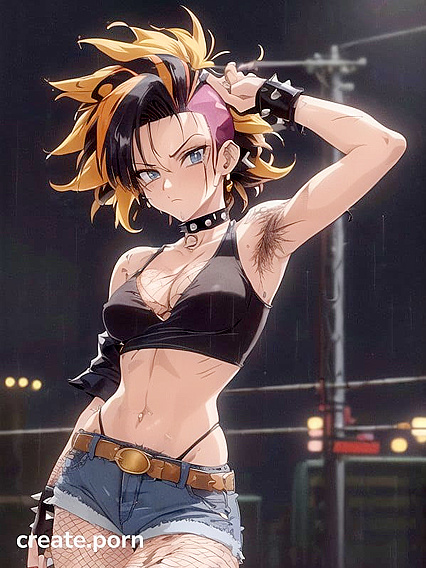 Horny Chick with Wild Spiky Pubes in Steamy Hentai Action