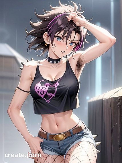 Retro Beauty in Fishnets Gets Seductive Makeup Transformation Hentai Action