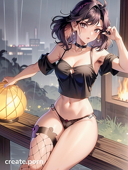 Retro hentai featuring black clothes and armpit hair for ultimate pleasure