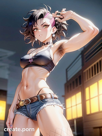 Exploring Armpit and Pubic Hair Fetishes in Erotic Black Clothing Hentai Scenes