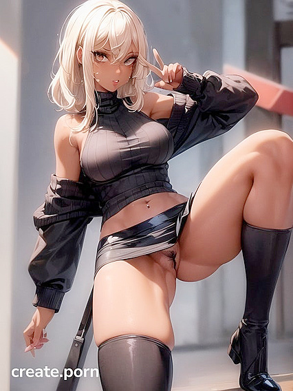 Retro Style Hentai with No Panties andHeavy Makeup for Intense Pleasure