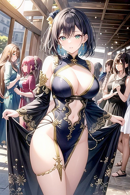 Huge-Breasted Black-Haired Anime Chick inMind-Blowing Hentai Action