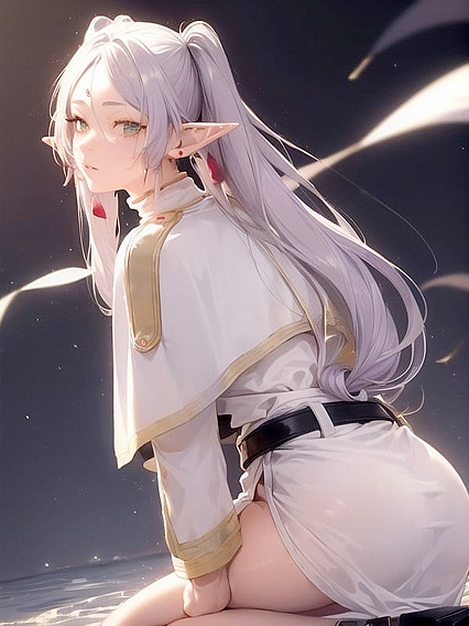 Wavy Ombre-Haired Girl 18+ in Oversized Retro Shades Shimmers Amid Soft Bokeh Lights Hentai