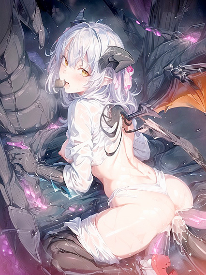 Mind-Controlled by Thick Cables Connected to Her Body in Intense Connector Hentai Pleasure
