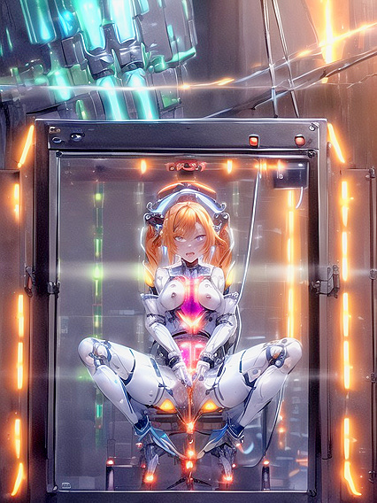 Mechanical Restraints and Tentacle Penises in Intense Big Machinery Hentai Action