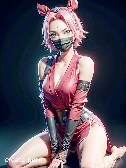 Legs Spread Wide: Pink-Hued Full Body Shot HentaiErotica