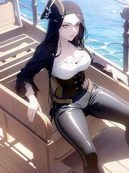 Pirate Hat and Tight Leather Pants: ASTEAM Waists in Hentai Pleasure