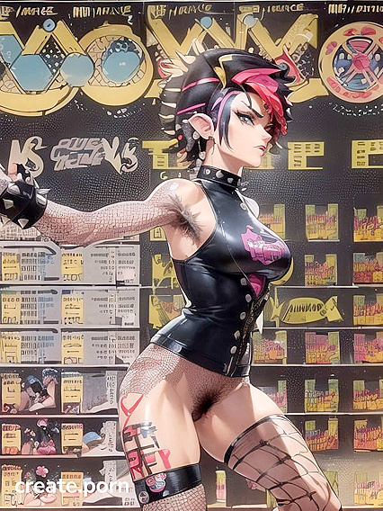 Realistic Woman with Armpit Hair Gets Seductive Makeup in Hentai Action