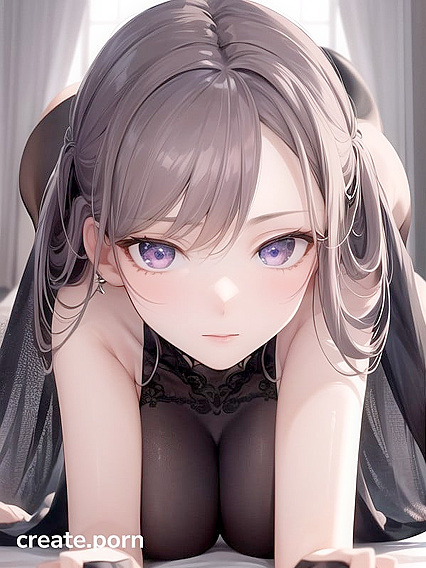 Seductive Goth Babe in Mesmerizing Hentai Action