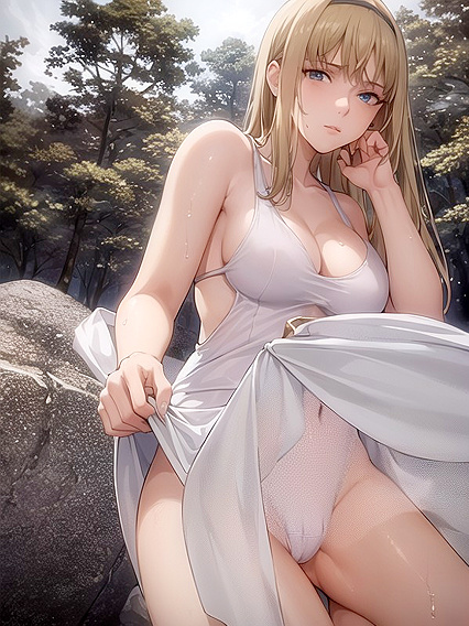 Lifting Her Dress in Erotic Hentai Scenes for Intense Pleasure