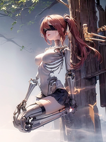 Mechanical Body Connector in Heavy Machinery Hentai Action