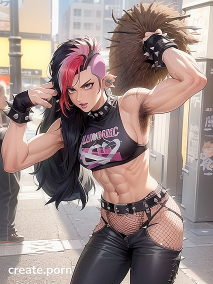 Punk Rock Chick with Nose Ring Gets Wild in hentai Action