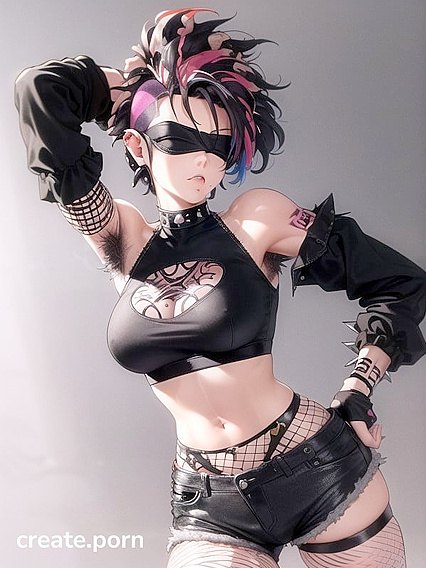 Horny Mohawked Babe Gets Rough in Wild hentai Action