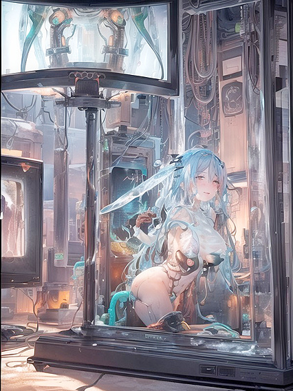 Mechanical Body and Cybernetic Arm Erotica in Futuristic Hentai Action