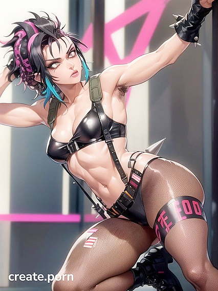 Punk Rock Chick in Fishnets Rocks Hardcore Hentai Action